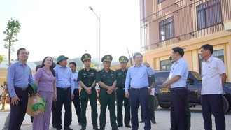 Lãnh đạo tỉnh Quảng Trị kiểm tra tiến độ xây dựng Trường Phổ thông nội trú tiểu học và trung học cơ sở Đakrông.