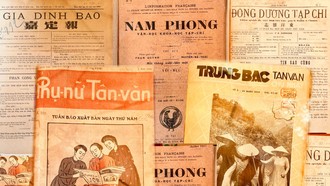 5 tờ báo xưa: Gia Định Báo, Nam Phong, Đông Dương Tạp chí, Phụ Nữ Tân văn và Trung Bắc chủ nhật đang triển lãm tại Đường sách TP.HCM