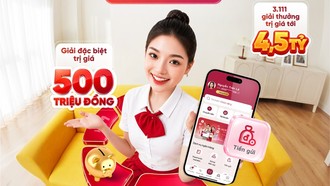 Agribank dành 4,5 tỷ đồng tặng khách hàng gửi tiền online