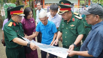 Nhóm tìm kiếm xác định vị trí tọa độ cùng nhân chứng