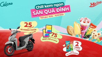 Săn Honda Vision và iPad cùng Celano & Merino hè 2026 