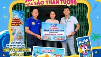 Chị Nguyễn Huỳnh Thúy Vy là khách hàng may mắn nhận Voucher du lịch 5 sao từ NuVi
