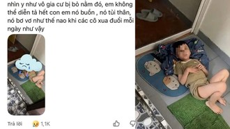 Dòng trạng thái đầy phẫn uất của người mẹ (ảnh: Facebook B.B)