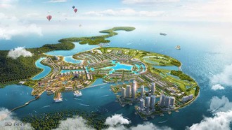Phối cảnh Dự án Khu du lịch Quốc tế Đồi Rồng với tổng mức đầu tư dự kiến hơn 25.000 tỷ đồng.