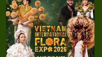 Lễ hội hoa quốc tế 2026 (VIFE 2026) diễn ra trong ba ngày từ 18 đến 20/9 tại Dinh Độc Lập (TP.HCM)