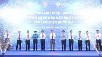 Lễ khởi công - phát động thi đua dự án Nhà máy nhiệt điện LNG Quảng Trạch II và công bố phát điện nhà máy Nhiệt điện Quảng Trạch I lên lưới điện quốc gia
