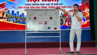 Hệ thống cảnh báo sớm cháy, nổ cho các công trình nhỏ được giới thiệu tại sự kiện.