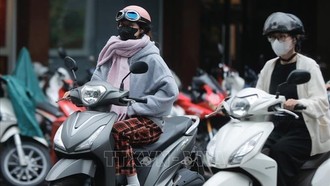 Khu vực Bắc Bộ, Thanh Hóa và Nghệ An có mưa vài nơi, trời rét, có nơi rét đậm. Ảnh: Minh Quyết/TTXVN.