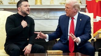 Tổng thống Mỹ Donald Trump trong cuộc gặp Tổng thống Ukraine Volodymyr Zelensky tại Nhà Trắng ngày 28/2/2025.