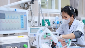 Từ những ngày cận Tết, bệnh viện Bạch Mai bước vào giai đoạn cao điểm với yêu cầu chủ động, sẵn sàng ứng phó. Ảnh: Minh Quyết/TTXVN.