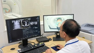 BVĐK Chương Mỹ hiện cũng ghi nhận lượng bệnh nhân gia tăng. Ảnh: VGP/Thiện Tâm.