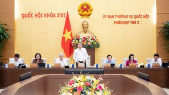 Chủ tịch Quốc hội Trần Thanh Mẫn chủ trì Phiên họp.