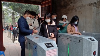 Hệ thống vé điện tử tại Văn Miếu - Quốc Tử Giám.