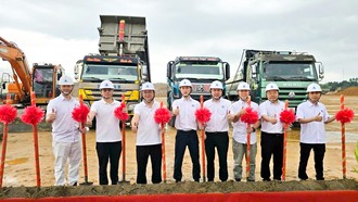 Lễ động thổ dự án Nhà máy sản xuất thức ăn chăn nuôi Hải Long Vĩnh Phúc tại KCN Stavian Vĩnh Phúc.