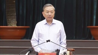 Tổng Bí thư, Chủ tịch nước Tô Lâm phát biểu chỉ đạo. 