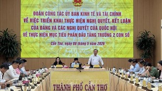 Ông Nguyễn Văn Hòa, Phó Chủ tịch UBND thành phố Cần Thơ, phát biểu tại buổi làm việc.