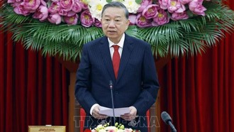 Tổng Bí thư, Chủ tịch nước Tô Lâm phát biểu chỉ đạo. 