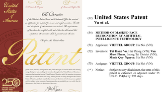 Viettel AI được USPTO cấp bằng sáng chế với phương pháp “Nhận diện khuôn mặt có đeo khẩu trang qua hình ảnh sử dụng công nghệ trí tuệ nhân tạo”