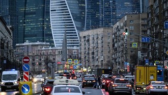 Quang cảnh bên ngoài tòa cao ốc Trung tâm thương mại quốc tế Moskva ở thủ đô Moskva, Nga. Ảnh: AFP