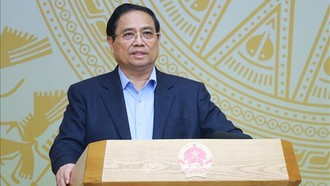 Thủ tướng Phạm Minh Chính kết luận phiên họp. Ảnh: Dương Giang/TTXVN