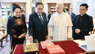 Chủ tịch Quốc hội Trần Thanh Mẫn hội kiến Giáo hoàng