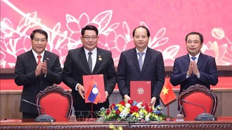  Thúc đẩy hợp tác toàn diện giữa Hà Nội và Viêng Chăn trong giai đoạn mới