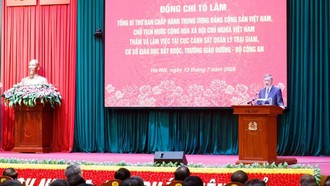 Xây dựng lực lượng Cảnh sát quản lý trại giam chính quy, tinh nhuệ, hiện đại và nhân văn