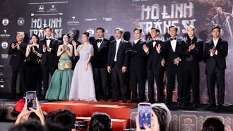 Dàn nghệ sĩ hội ngộ trong lễ ra mắt “Hộ linh tráng sĩ” tại TP Hồ Chí Minh