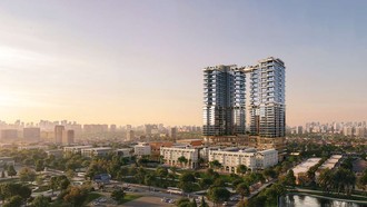Một khu căn hộ mới tại phía Nam Hà Nội được phát triển theo hướng tích hợp các giá trị an cư bền vững. Ảnh: Tân Á Đại Thành