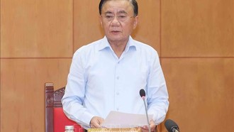 Đồng chí Trần Cẩm Tú, Uỷ viên Bộ Chính trị, Thường trực Ban Bí thư, Bí thư Đảng uỷ các cơ quan Đảng Trung ương phát biểu chỉ đạo Hội nghị.