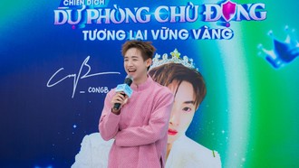 Ca sĩ CONGB đồng hành cùng Tiêm chủng Long Châu