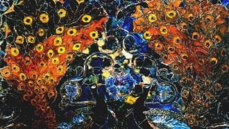 Hốc trang trí hình công thuộc phần hậu bàn thờ của Nhà nguyện Triển lãm Columbia. Ảnh: The “Lost” Treasures of Louis Comfort Tiffany