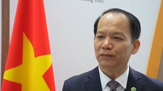Bộ trưởng Tư pháp Hoàng Thanh Tùng trả lời phỏng vấn phóng viên TTXVN. (Ảnh: Trần Hải/TTXVN)