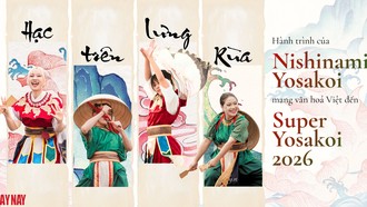 Hạc cất cánh từ lưng rùa: Hành trình của Nishinami Yosakoi mang văn hóa Việt đến Super Yosakoi 2026