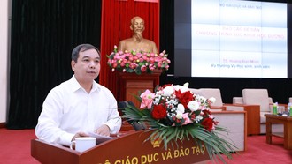 Ông Hoàng Đức Minh - Vụ trưởng Vụ Học sinh, sinh viên (Bộ GD&ĐT). Ảnh: Đình Tuệ 