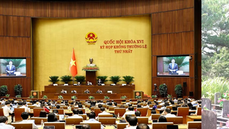 Quang cảnh phiên họp sáng 13/8.