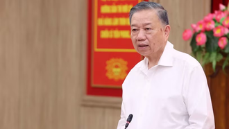 Tổng Bí thư, Chủ tịch nước Tô Lâm phát biểu chỉ đạo tại buổi làm việc với lãnh đạo chủ chốt Học viện Chính trị Quốc gia Hồ Chí Minh. (Ảnh: Văn Điệp/TTXVN)