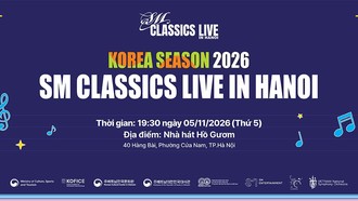 Korea Season 2026 tổ chức chương trình hoà nhạc cổ điển tại Hà Nội 