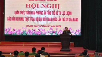 Quang cảnh hội nghị. (Nguồn: Công an thành phố Hà Nội)