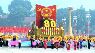 Lễ kỷ niệm, diễu binh, diễu hành 80 năm Cách mạng Tháng Tám thành công và Quốc khánh 2/9 tại Quảng trường Ba Đình, Hà Nội.