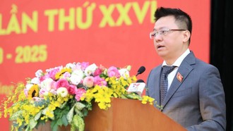 Đồng chí Lê Quốc Minh, Ủy viên Trung ương Đảng, Tổng biên tập Báo Nhân Dân, Phó trưởng Ban Tuyên giáo và Dân vận Trung ương, Chủ tịch Hội Nhà báo Việt Nam. 