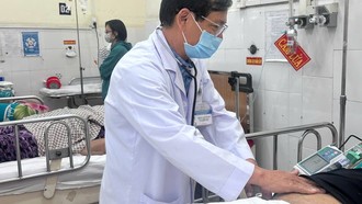 Bệnh nhân viêm tụy cấp đang điều trị tại Bệnh viện Nguyễn Tri Phương, Thành phố Hồ Chí Minh. 