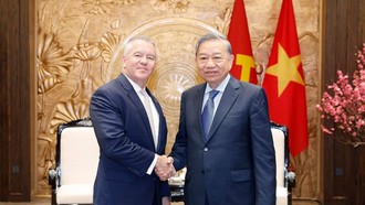 Tổng Bí thư Tô Lâm tiếp Trợ lý Ngoại trưởng Hoa Kỳ Michael George DeSombre. 