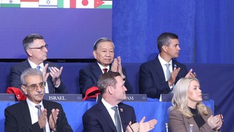 Tổng Bí thư Tô Lâm và các đại biểu dự Phiên khai mạc Hội đồng Hòa bình về Gaza.