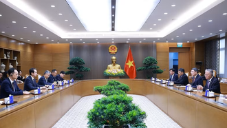 Thủ tướng Lê Minh Hưng tiếp ông Hà Vĩ, Đại sứ Trung Quốc tại Việt Nam.