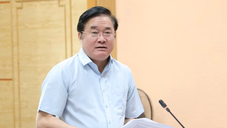 Tiến sỹ Hoàng Minh Đức - Cục trưởng Cục Phòng bệnh phát biểu tại cuộc họp.