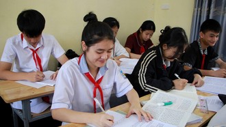 Học sinh ôn tập sẵn sàng cho kỳ thi. 