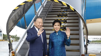 Tổng Bí thư, Chủ tịch nước Tô Lâm và Phu nhân rời thủ đô Manila, kết thúc tốt đẹp chuyến thăm cấp Nhà nước tới Philippines.