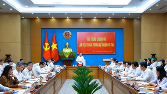 Thủ tướng: Phấn đấu đưa Phú Thọ trở thành "thủ phủ" công nghiệp của cả nước