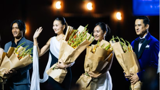 4 diễn viên chính của phim “Mesdames Thanh Sắc”. (Ảnh: Báo Thể thao&Văn hóa)